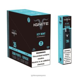 R4P6N123 Ignite Madrid IGNITE V35 paquete de 10 bolígrafos vaporizadores menta helada