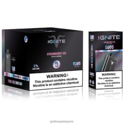 R4P6N63 Ignite Madrid IGNITE V80 paquete de 10 bolígrafos vaporizadores hielo de fresa